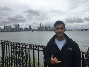 Panama City behind me